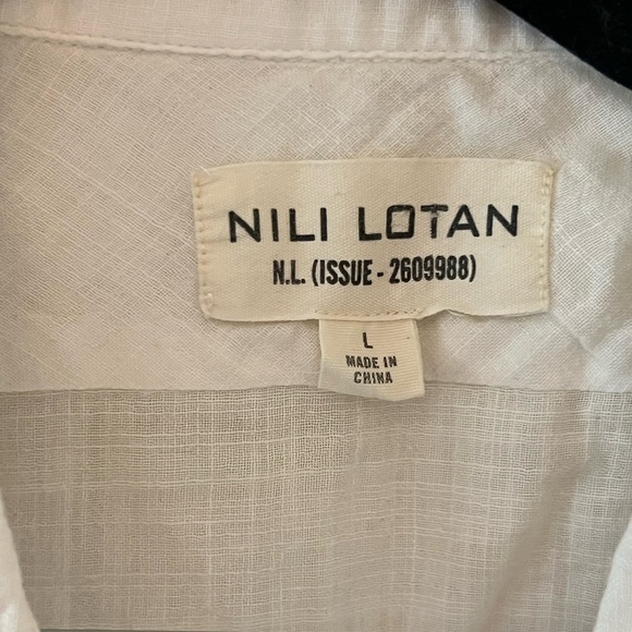 Nili Lotan Classic White Shirt - Picture 3 of 4